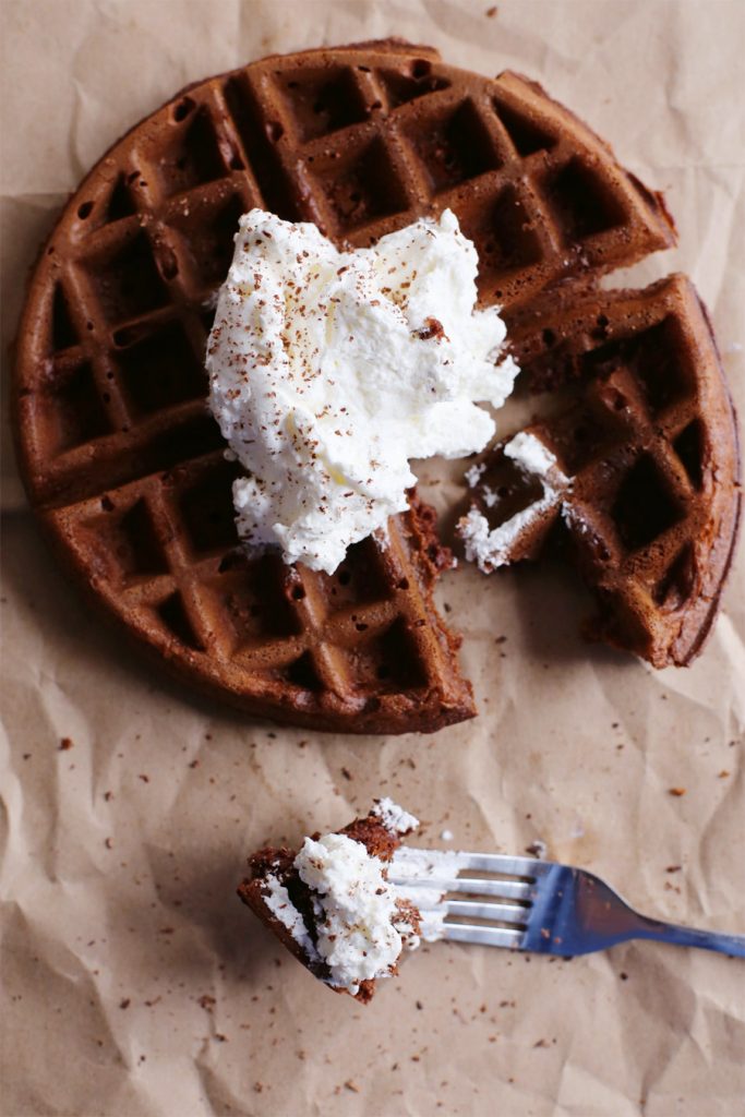 Chocolate Cake Waffles