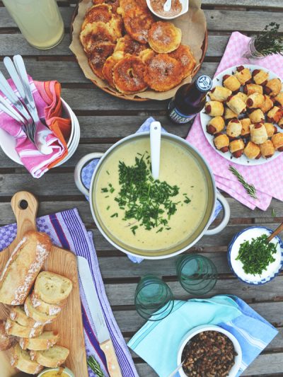 A Casual Rooftop Dinner Party + Potato Soup thumbnail