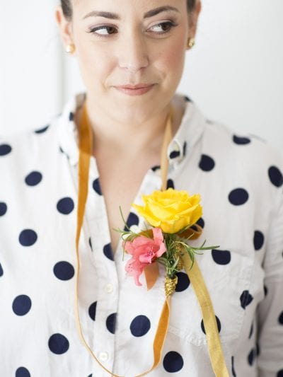 DIY Ribbon Flower Necklace thumbnail