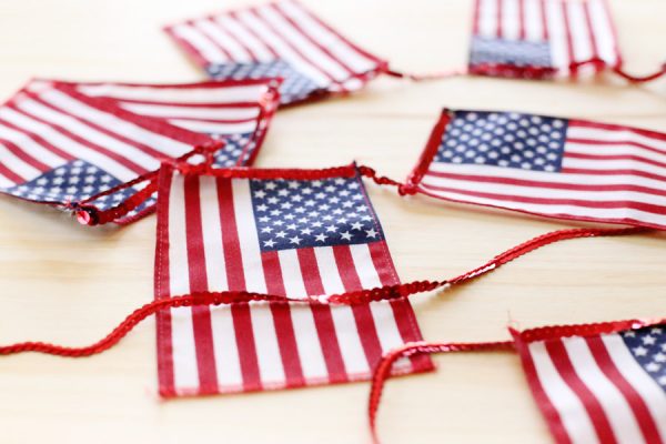 DIY American Flag Bunting