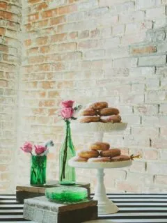 A Coffee and Donuts Bridal Shower | Get bridal shower ideas, entertaining tips and more from @cydconverse!