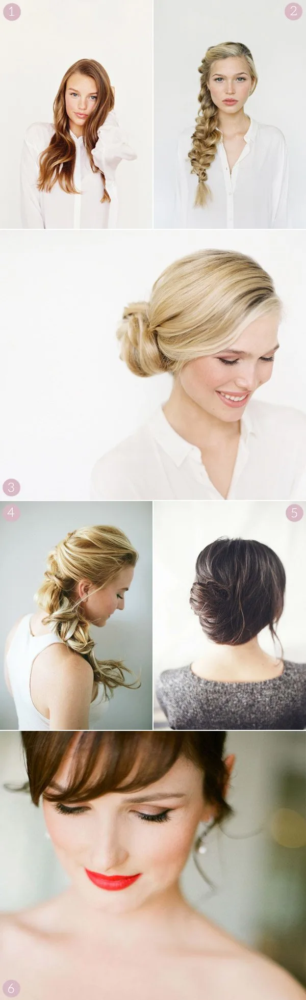 6 Pretty Wedding Hair and Makeup Looks