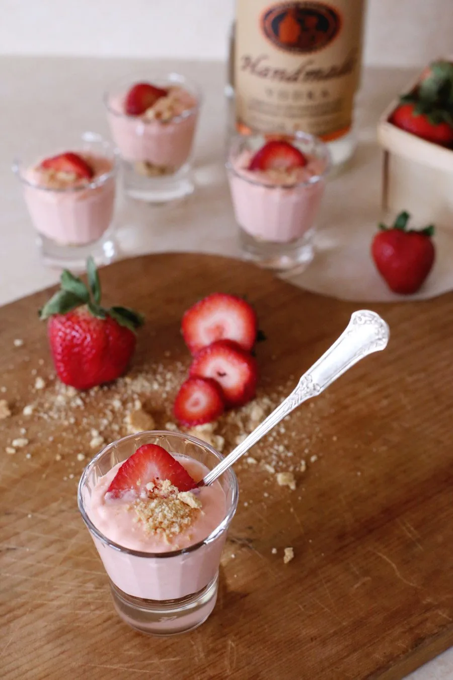 Strawberry Cheesecake Pudding Shots | Recipe at The Sweetest Occasion