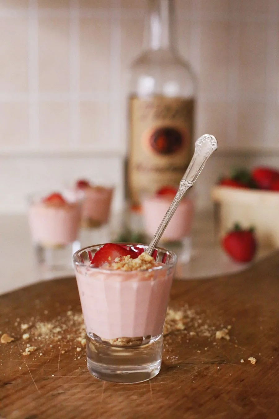 Strawberry Cheesecake Pudding Shots | Recipe at The Sweetest Occasion