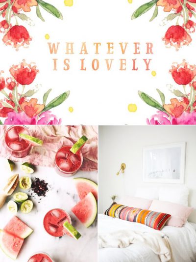 Color Palette: Hibiscus + Honeydew thumbnail