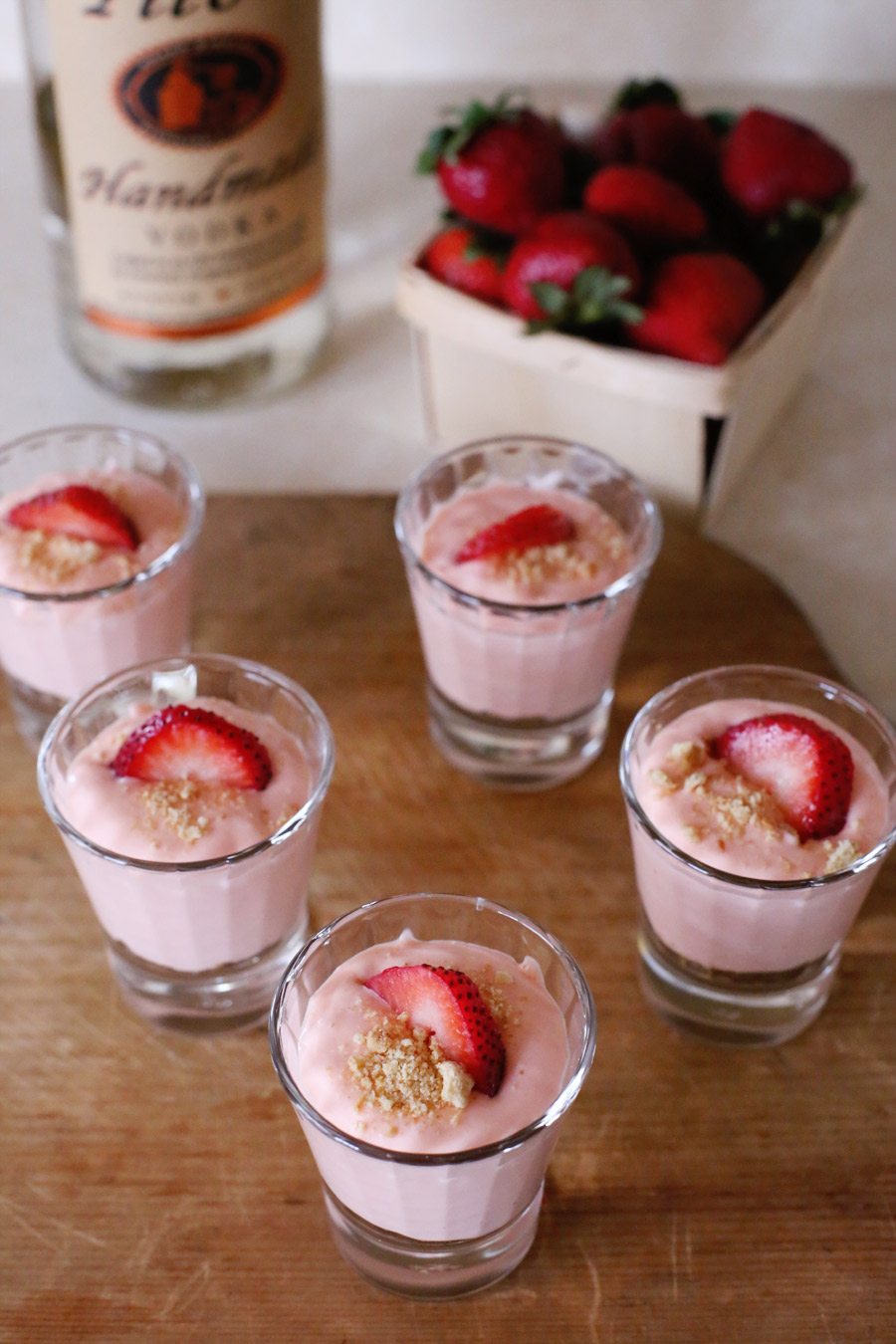 Strawberry Cheesecake Pudding Shots - The Sweetest Occasion