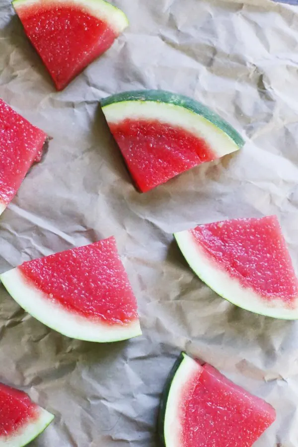 Watermelon Slice Jello Shots | Recipe at The Sweetest Occasion