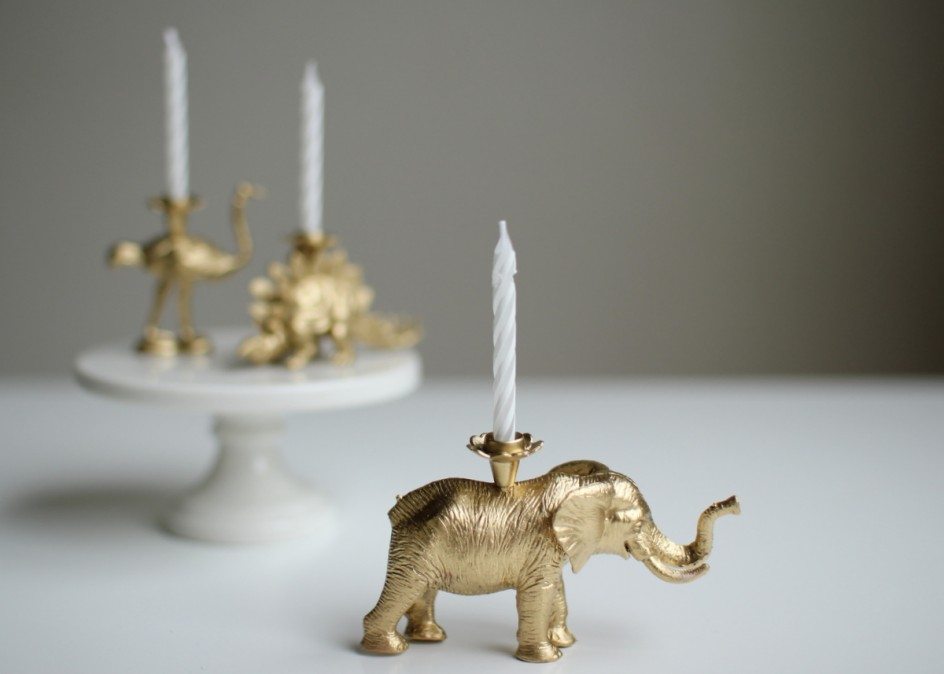 Homemade Elephant Candle