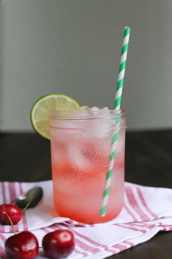 Spiked Cherry Limeade | by @cydconverse of The Sweetest Occasion