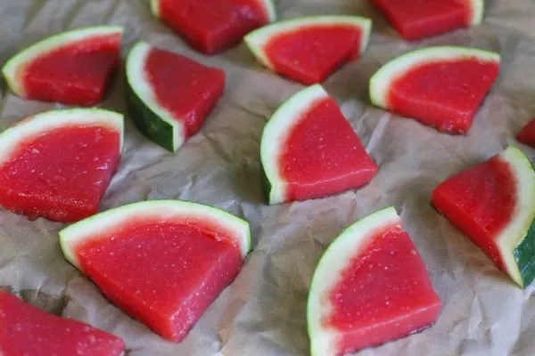 Watermelon Slice Jello Shots | Recipe at The Sweetest Occasion