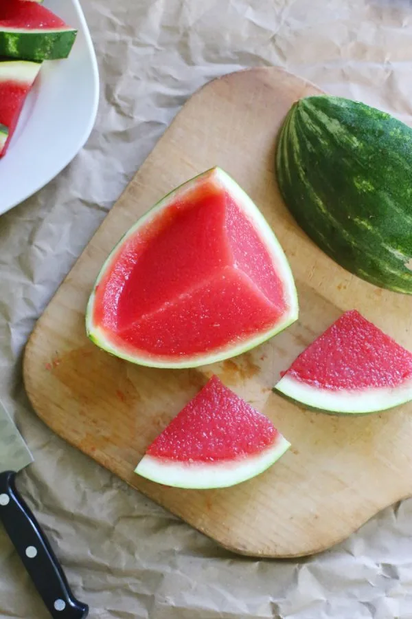 Watermelon Slice Jello Shots | Recipe at The Sweetest Occasion