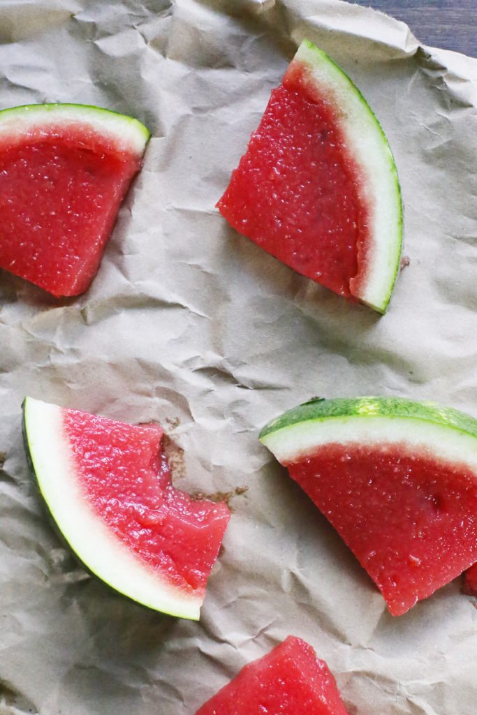 Watermelon Slice Jello Shots | Recipe at The Sweetest Occasion