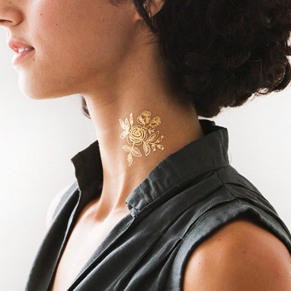 Metallic Gold Temporary Tattoos