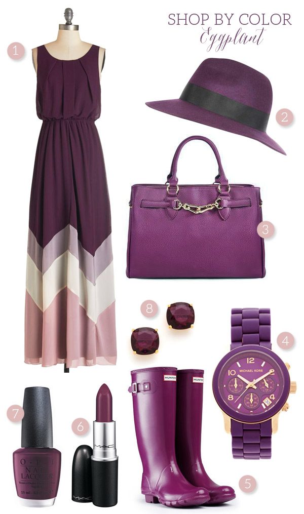 Shop by Color: Eggplant