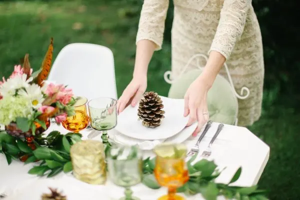 A Pretty Outdoor Fall Dinner Party