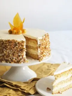Hazelnut Cake with Apple Buttercream from @cydconverse