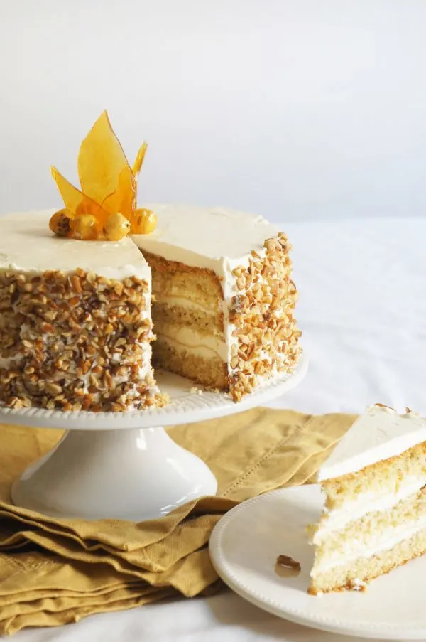 Hazelnut Cake with Apple Buttercream from @cydconverse