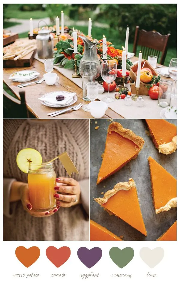 Color Palette: Sweet Potato and Tomato by @cydconverse