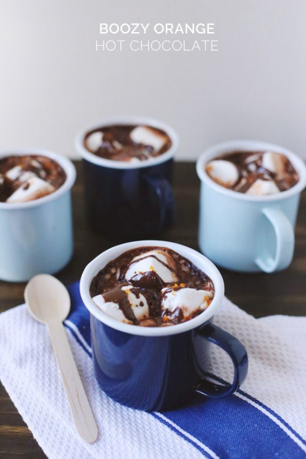 Boozy Orange Hot Chocolate by @cydconverse