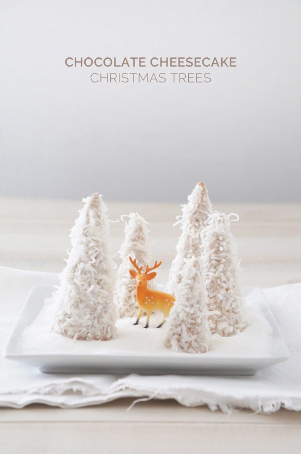 Chocolate Cheesecake Christmas Trees from @cydconverse