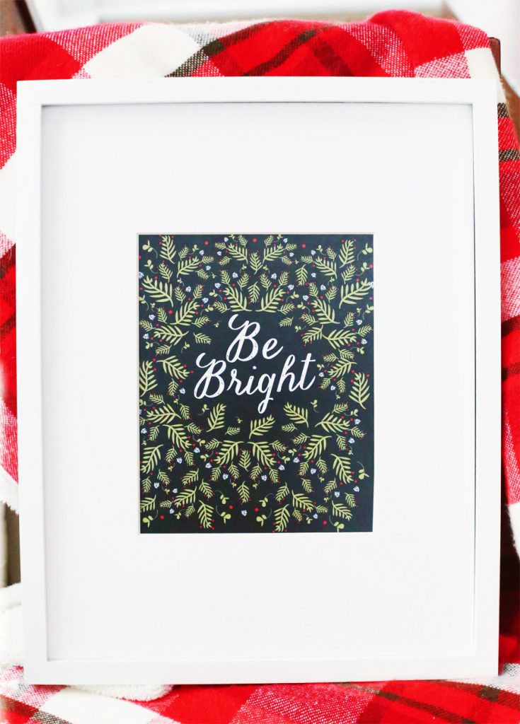 Printable Christmas Art Print from @cydconverse
