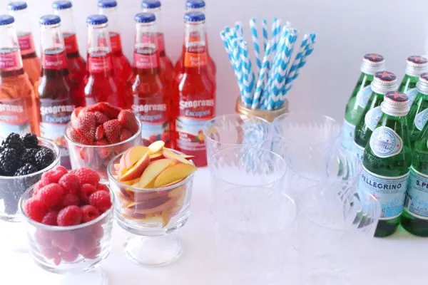 An Easy New Year's Cocktail Station by @cydconverse