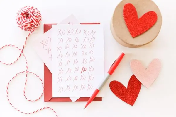 DIY Printable XO Valentine's Day Cards from @cydconverse