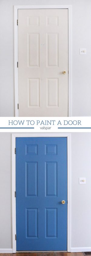 How to Paint a Door - 31 Days of Color with Valspar + Ace - The ...