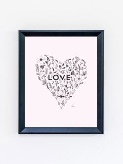 FREE Printable Love Art Print from @cydconverse and @erikafirm