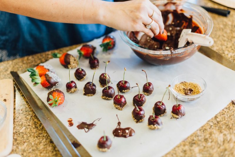 Chocolate Covered Vodka Cherries from @cydconverse