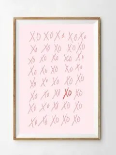 FREE Printable XO Valentine's Day Art Print from @cydconverse
