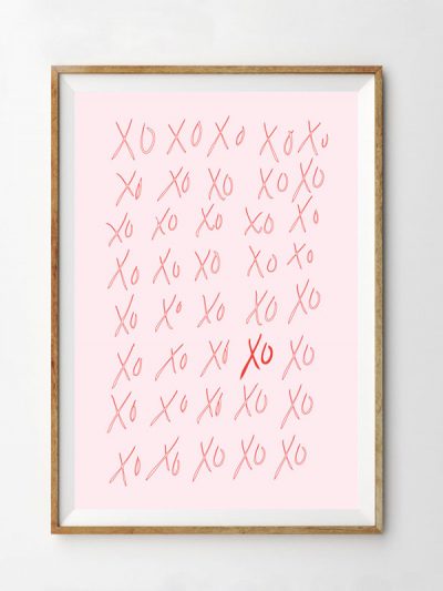 Free Printable XO Valentine’s Day Art Print thumbnail