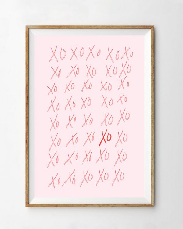 FREE Printable XO Valentine's Day Art Print from @cydconverse