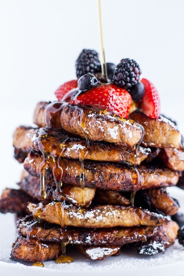 Coffee Caramelized Croissant French Toast Sticks
