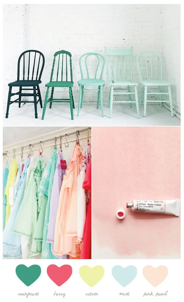 Color Palette: Berry and Citron by @cydconverse