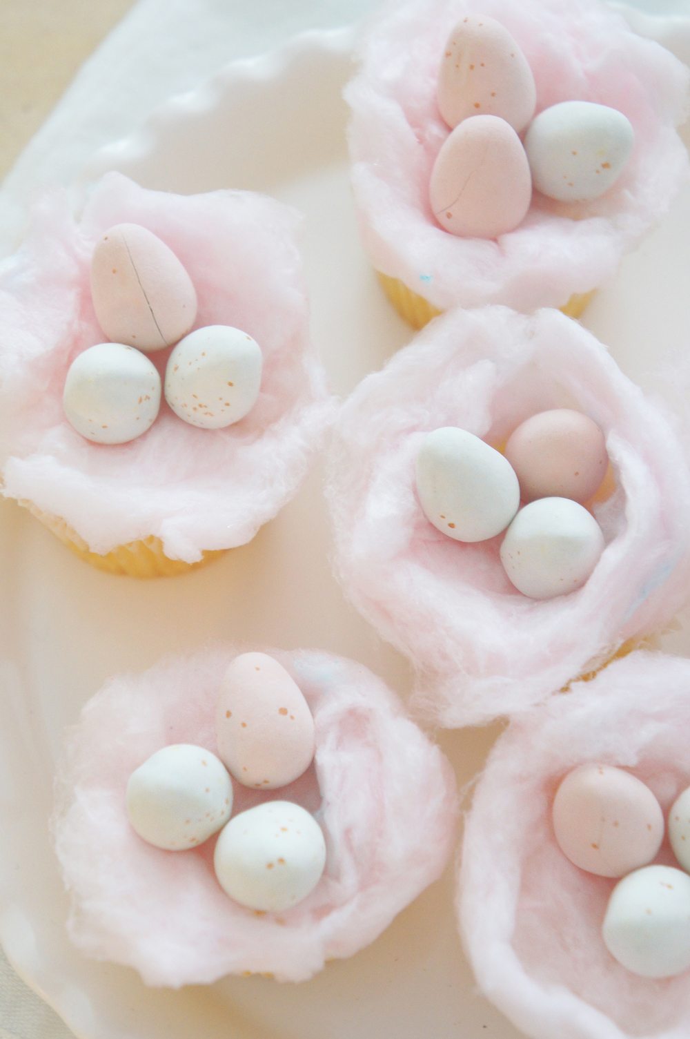 Vanilla Cotton Candy Easter Cupcakes - The Sweetest Occasion