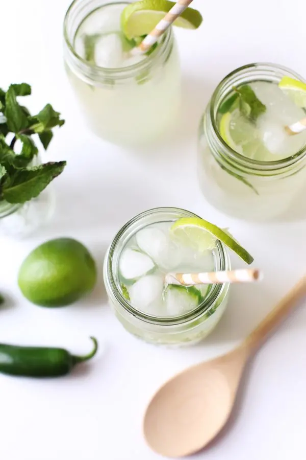 Mint Jalapeño Margarita by @cydconverse