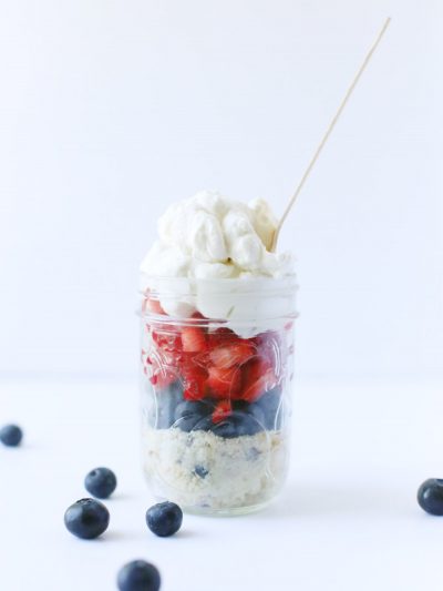 Red, White + Blue Patriotic Parfait in a Jar thumbnail
