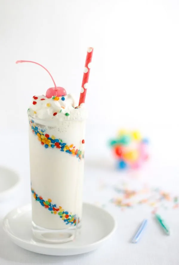 Sprinkle Confetti Cake Milkshake