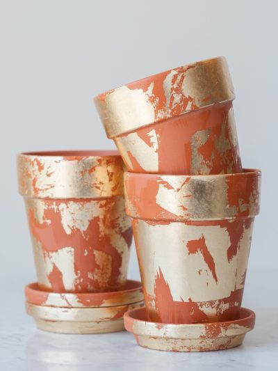 DIY Gold Leaf Planters thumbnail