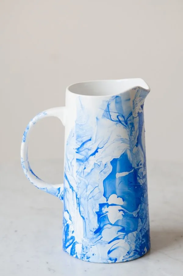 DIY Marble Pitcher by @cydconverse