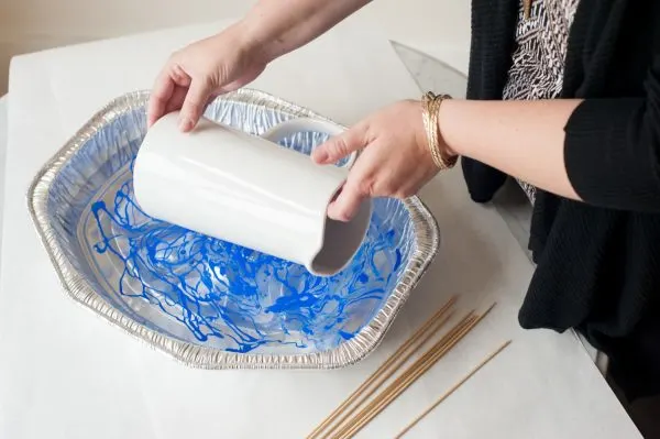 DIY Marble Pitcher by @cydconverse