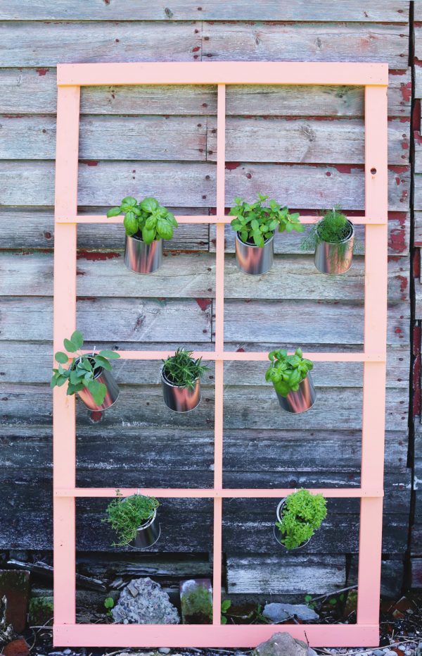 DIY Trellis Herb Garden by @cydconverse for @valsparpaint