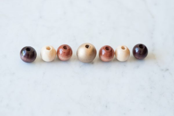 DIY Wooden Bead Keychain by @cydconverse