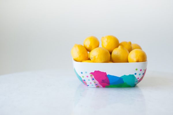 DIY Abstract Fruit Bowl by @cydconverse