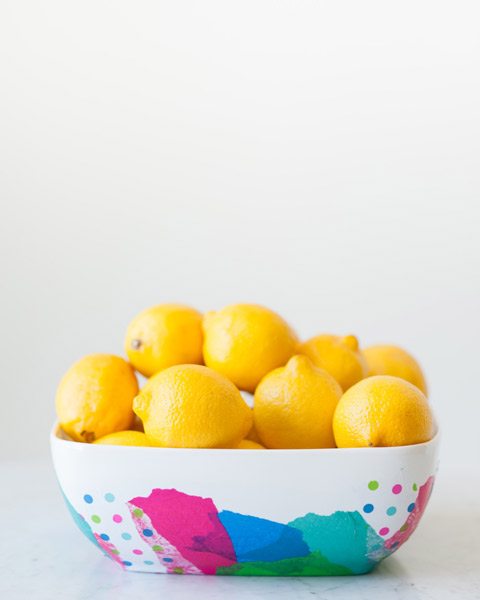 DIY Abstract Fruit Bowl by @cydconverse