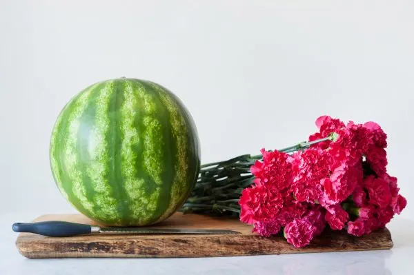 DIY Watermelon Flower Centerpiece by @cydconverse