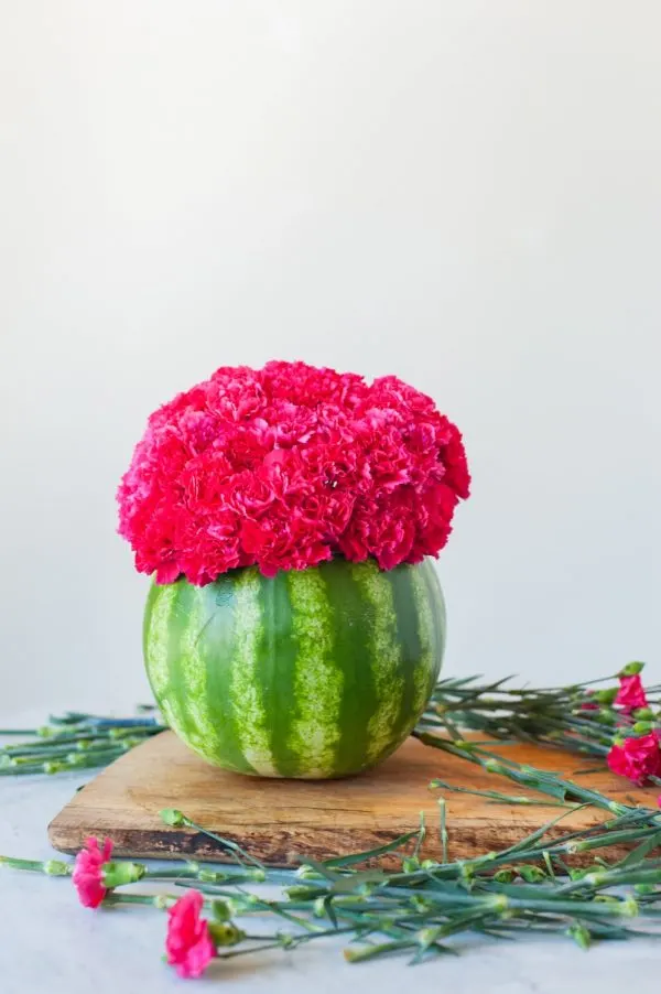 DIY Watermelon Flower Centerpiece by @cydconverse