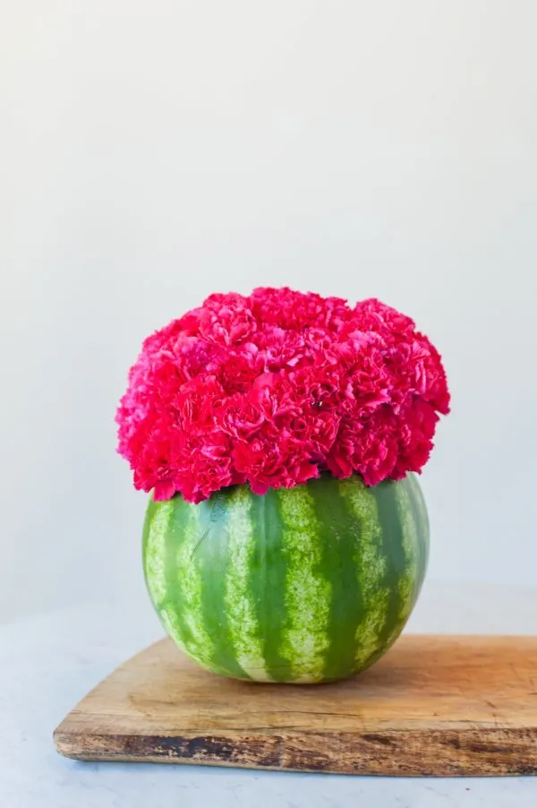 DIY Watermelon Flower Centerpiece by @cydconverse