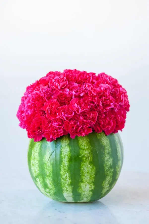 DIY Watermelon Flower Centerpiece by @cydconverse